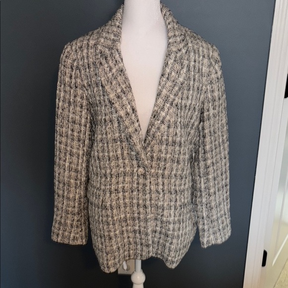 NWOT Rachel Zoe Black and White Tailored Blazer - Picture 1 of 4